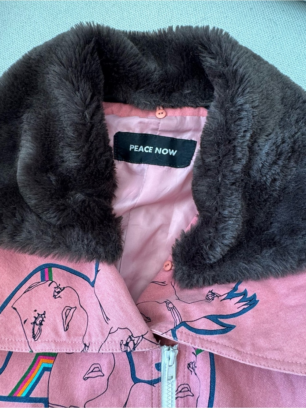 RARE 2000s PEACE NOW Harajuku Jacket - Picture 5 of 5